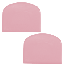 Teigschaber, 2er-Pack Mehrzweck-Schüsselschaber, einfach zu verwenden und zu reinigen (12 x 9,5 cm), lebensmittelechtes PP-Material