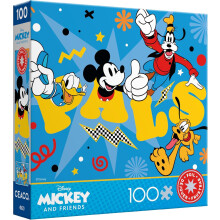 Ceaco - Disney - Topolino e i suoi amici - Topolino e amici - Puzzle in lamina - Puzzle da 100 pezzi