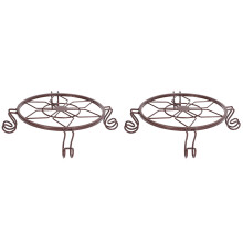 Dekorative, robuste Blumentopfhalter, rostfreie Pflanzenständer aus Metall mit abgerundeten Gartenbehältern aus Eisen für ästhetische