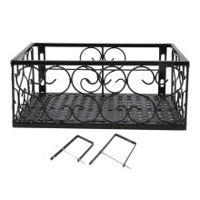 Dekorativer Blumentopfhalter für vielfältige Zwecke, rostfreie Außenlösung, stabiler und langlebiger Eisenständer für platzsparendes Design