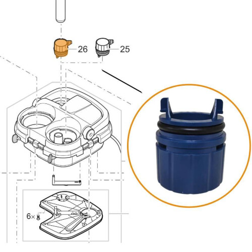 Oase BioMaster Heater Adapter - Part 46206 2