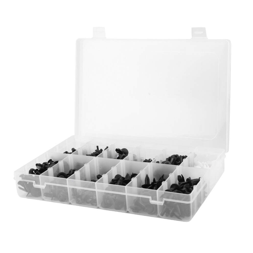 350 Pcs Black Abs Auto Fastener Clips With Screwdriver For Car Bumper Door Panel 5031362454878