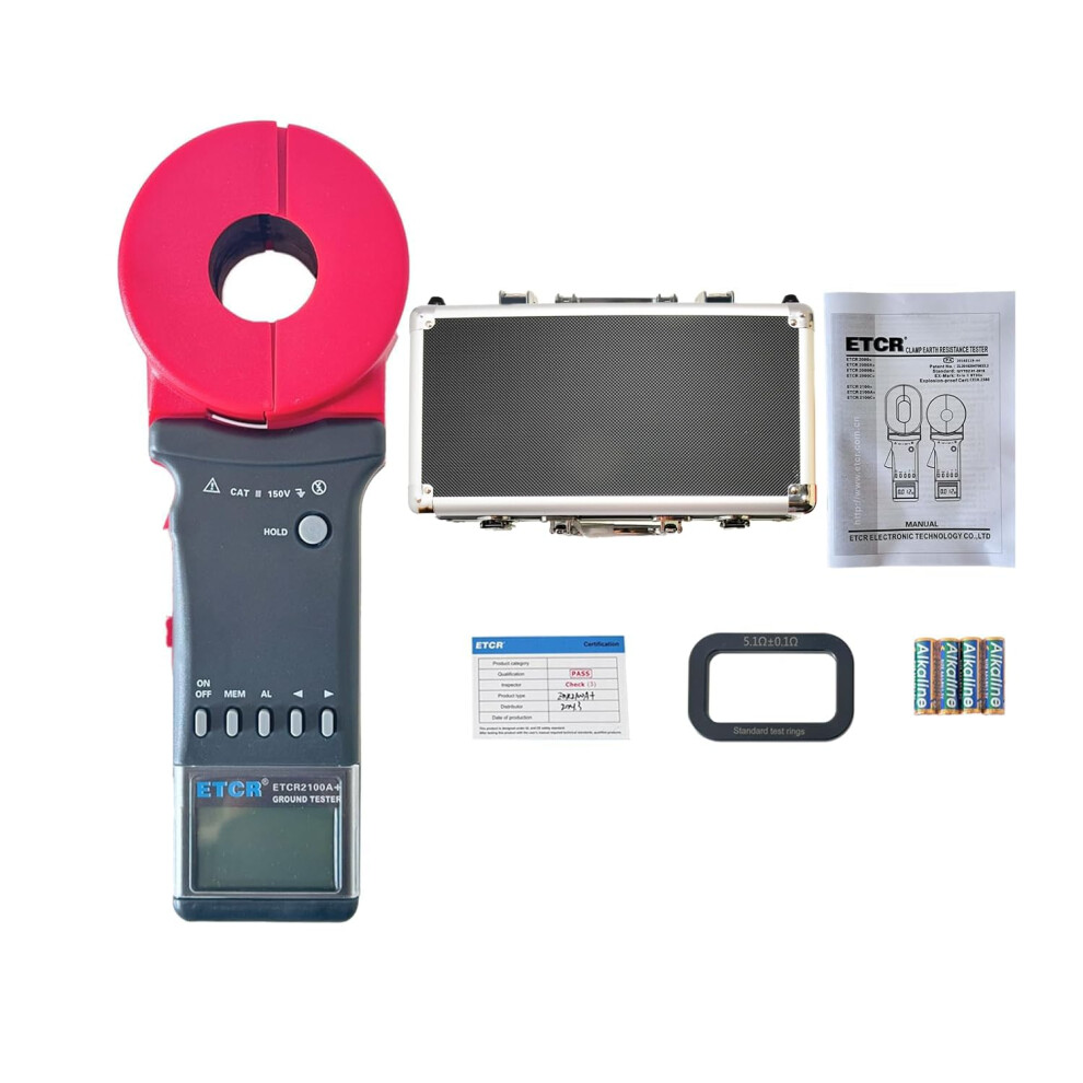 Etcr Etcr2100a+ Digital Clamp Ground Earth Resistance Meter Tester 0.01-200O 191868697027