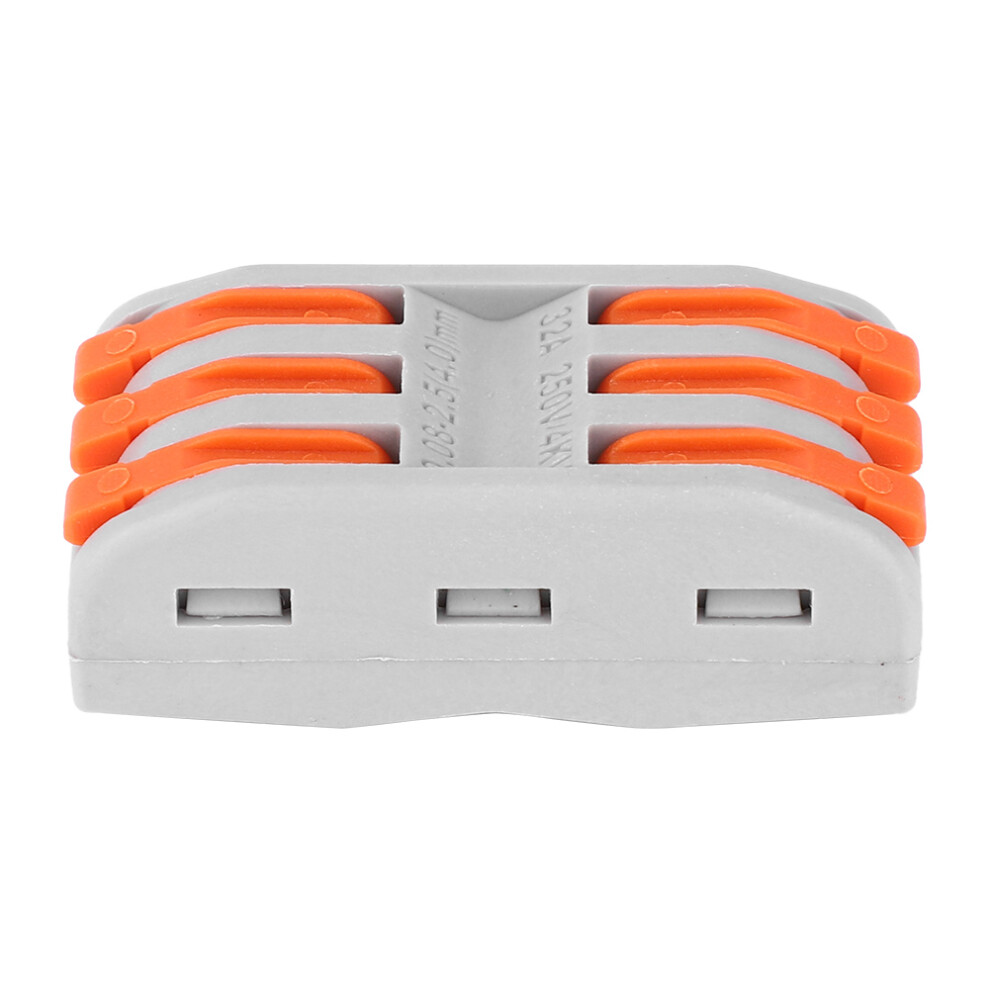 Orange 20Pcs Pct-2-3 11~28Awg Quick Wiring Cable Connectors For Electronics 9471362455264