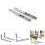 2 Pcs Stainless Steel Triangular Wall Support 70kg Load 12in Foldable 7