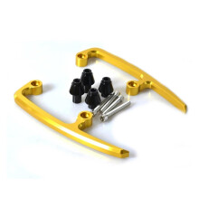 Passenger Tank Handle Motorcycle Rear Grab Bars Seat Pillion Passenger Rail Handle Armrest Arm Rests For Z650 Z 650 2017 2018(GOLD)