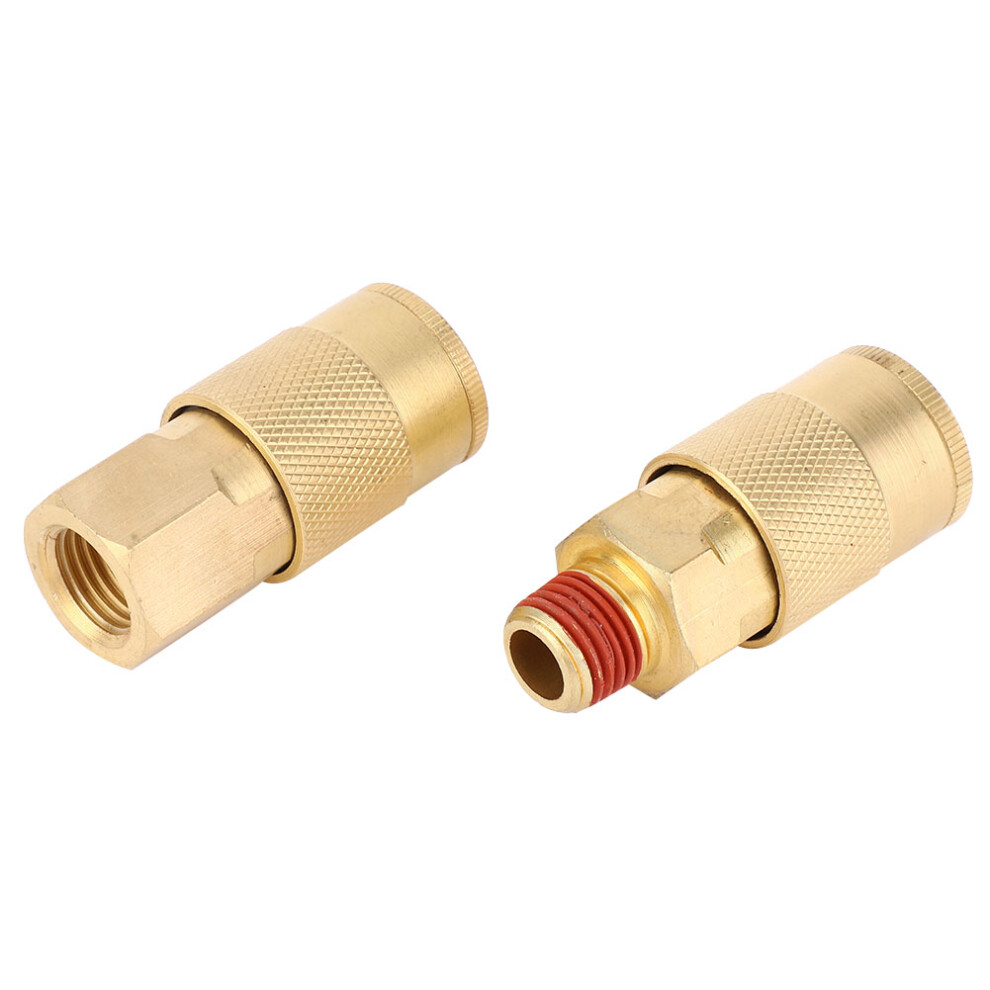 Pneumatic Set: 12Pcs 1/4 Inch Npt Quick Release Hose Couplers & Fittings 8481362456964