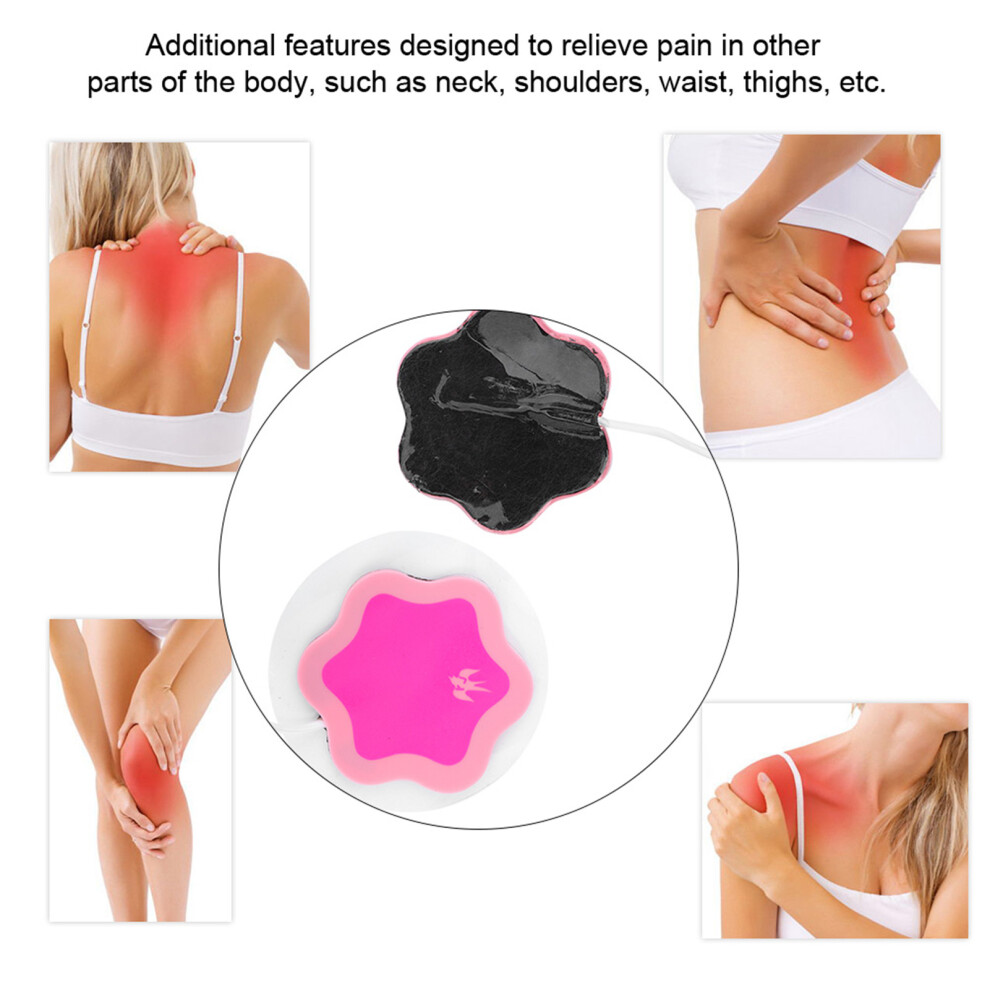 White Women's Period Pain Management Device Portable Dysmenorrhea Comfort Massager