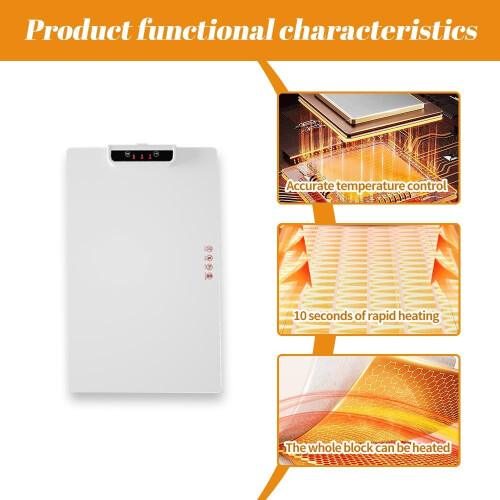 Multipurpose Kitchen Helper, Warming Mat for Food with Non-Slip Design and Auto Shut-Off Function, Electric Foldable Warming Tray with Full Surface Si 2