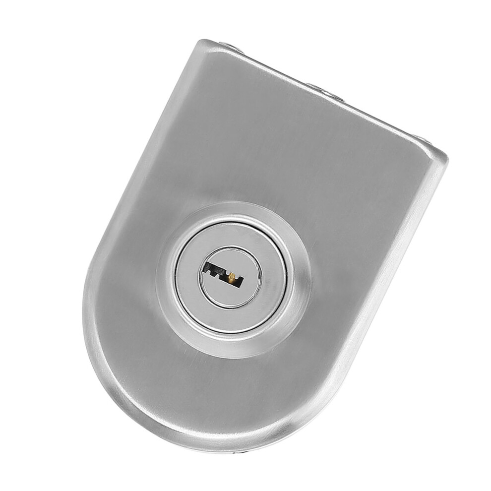 Iron Semi-Circular Glass Door Lock Â Home & Office Security Latch 6901362458918