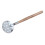 2 Stück Silber Eisen Eisschöpfer mit Holzgriff 34x8cm 15