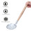 2 Stück Silber Eisen Eisschöpfer mit Holzgriff 34x8cm 8
