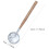2 Stück Silber Eisen Eisschöpfer mit Holzgriff 34x8cm 12
