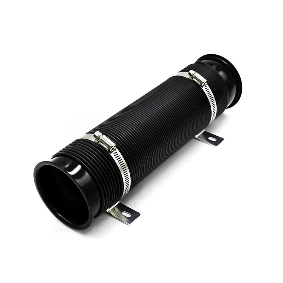 Car Modification Supplies Telescopic Tube Ventilation Tube Intake Air Pipe 76Mm Expandable Cold Air Intake Kit Bx100458 Intake Hose(Black) Black 9323874033372