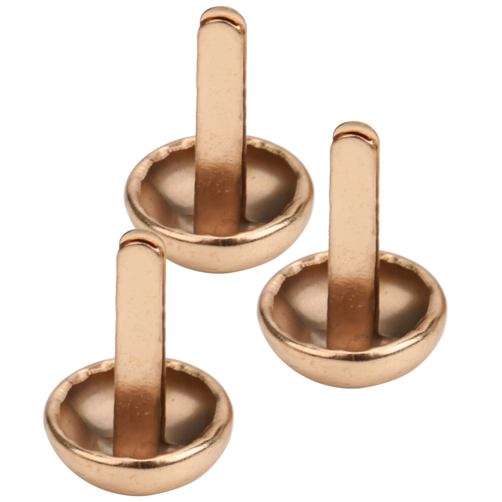 50Pcs Zinc Alloy Mushroom Shape Rivets 15Mm Gold For Diy Craft Accessories 3101362460413