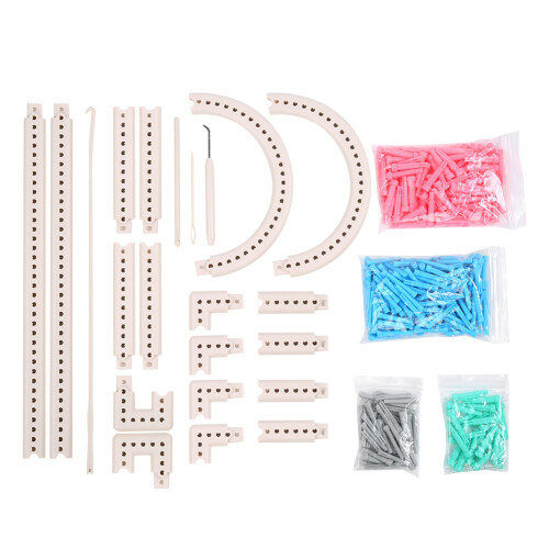 Multi-Function Knit Weaving Loom Kit for Hat & Scarf DIY ABS Plastic 1