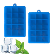 Moldes de silicona para cubitos de hielo Craftsmanship, bandeja para cubitos de hielo con tapa, silicona de grado alimenticio, reutilizable y