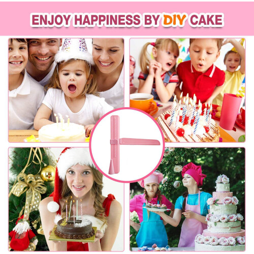 Professional Cake Decorating Kit, Adjustable Cake Scraper Creates Sharp Edges Effortlessly, Bench Scraper Ideal for Home Professional Baking, 2 Pack 2