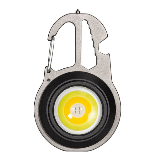 Survival Gear: Multi-Function Tool with Rechargeable Flashlight, Portable Work Light, COB Technology for Emergency Light Needs, Water Resistant Keycha