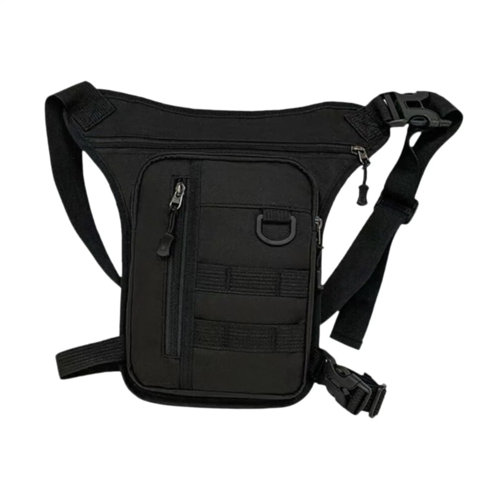 Waterproof Motorcycle Bag Men Waist Bag Fanny Pack Adjustable Strap Portable Thigh Pack Decor Hip Pouch Drop Leg Bag For Running Riding Travel(Black) Black 9105992151196