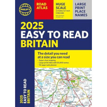 2025 Philips Easy to Read Road Atlas of Britain by Philips Maps Paperb