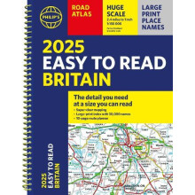 2025 Philips Easy to Read Road Atlas of Britain by Philips Maps Other