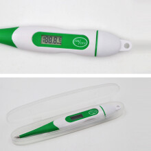 Digitaler Tier-Thermometer Wasserfestes LED-Display für Haustiere & Nutztier, Grün