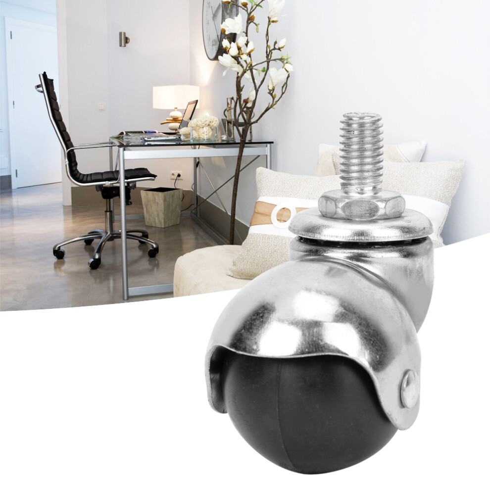 4Pcs Universal 1.5" Ball Casters, 20Kg Load, Anti-Corrosion 7901362464062