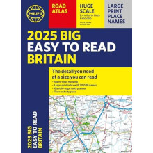 2025 Philips Big Easy to Read Britain Road Atlas by Philips Maps Paper