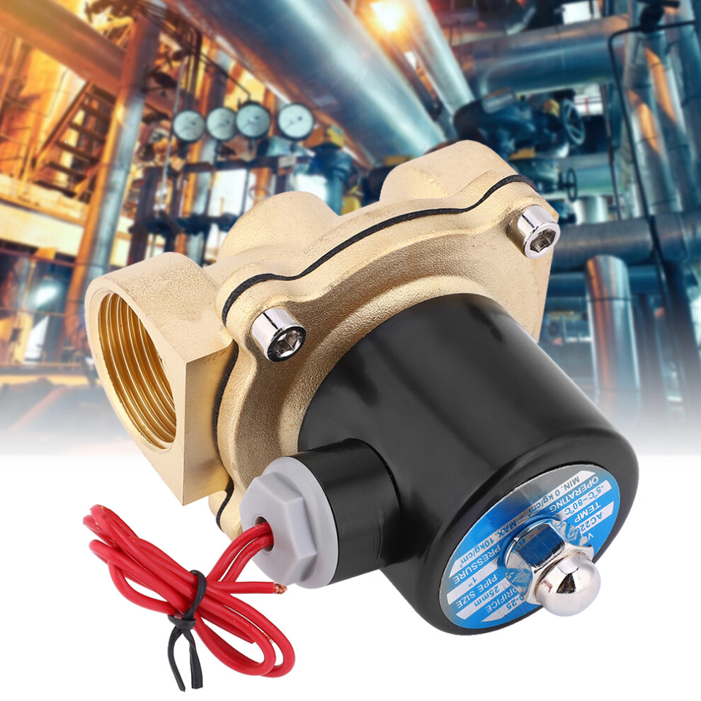 Durable Brass Solenoid Valve 2W250-25 1In Bspp For Water Oil Air Ac/Dc 9491362464905