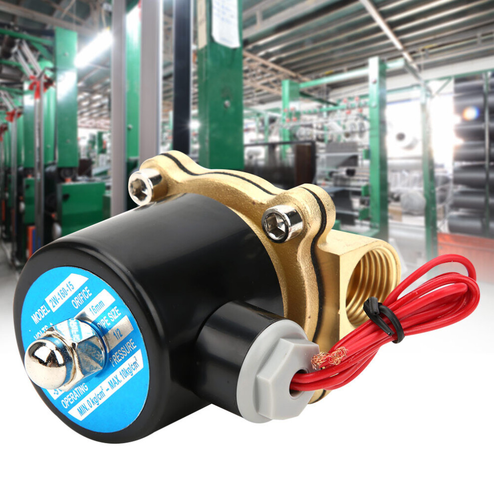 2W160-15 Brass Normally Closed Solenoid Valve 1/2In Bspp 24V 3071362464974