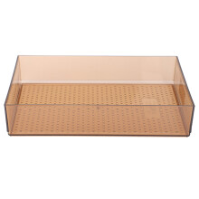 Akryl skuffeorganisator til dit skrivebord, transparent design for hurtig placering af genstande, skridsikkert design sikrer sikker placering,