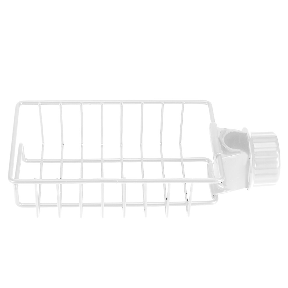 Rag Holder For Sink Area, Kitchen Sink Organizer With Strong Bearing Capacity, Ventilated Iron Basket Featuring Clamp Design For Faucet Shelf And Bath 9318128894427
