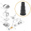 Oase - Part 25218 Replacement Stepped Hose Tail Nozzle 1 1/2 Inch 3