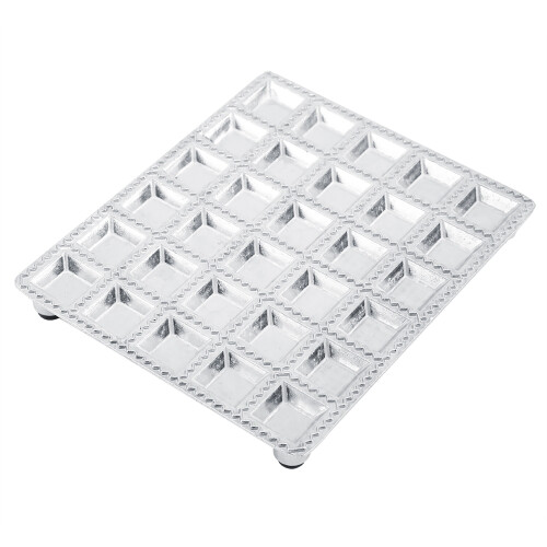 Durable Aluminum Construction for Long-Term Kitchen Use, Homemade Filled Pasta Maker with Ravioli Maker Functionality, Mold Makes Classic Raviolis wit