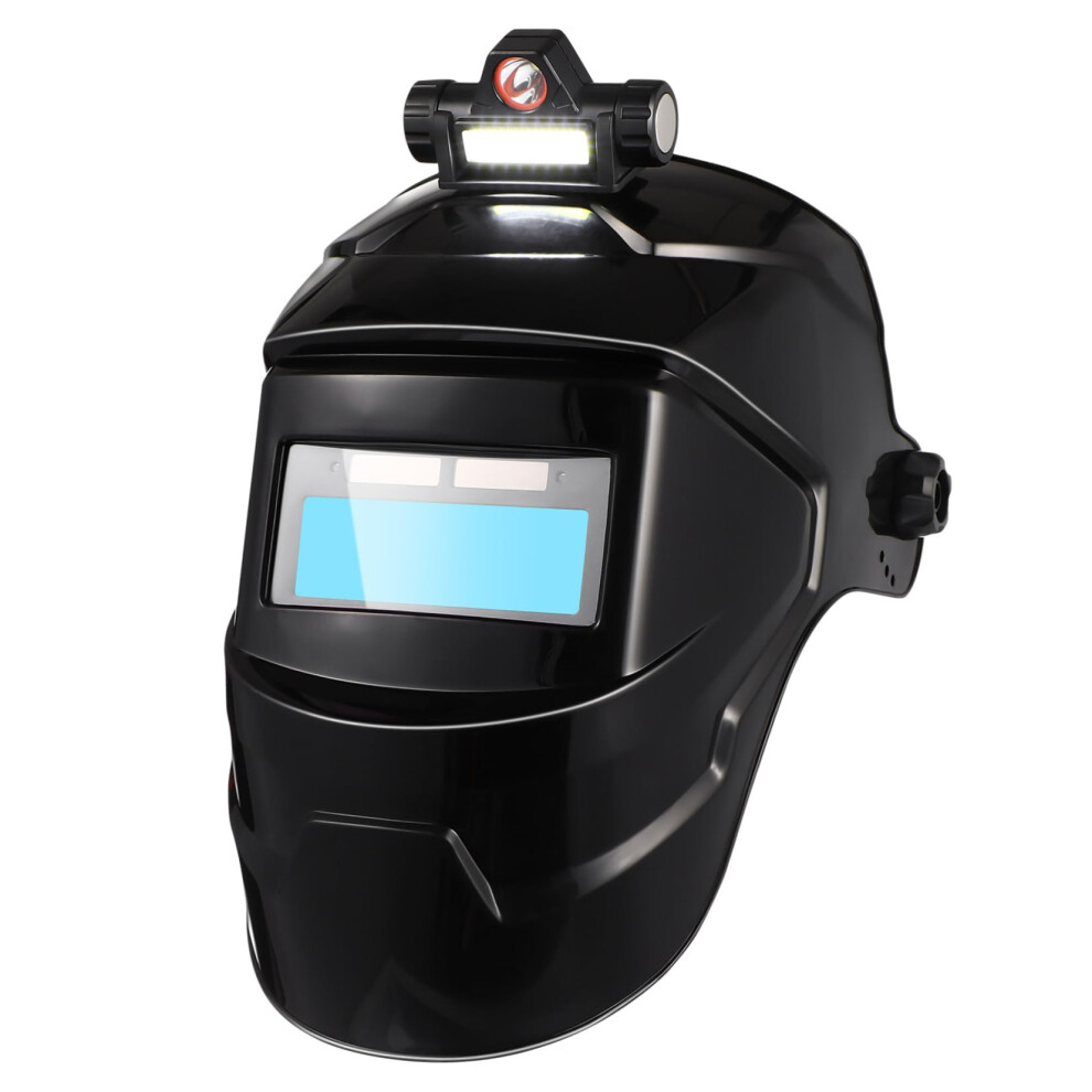 Solar Powered Welding Helmet Adjustable Headgear Large View Welder Mask Hood For Cutting Polishing Protection 9323874034768