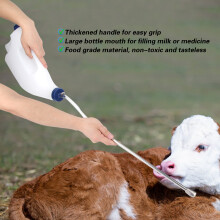 Stainless Steel 4L Calf Cow Milk Bottle, Water & Medicine Feeder