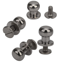 20PCS Copper Rivets 9x8mm Round Head Nipple Nails for Leather Shoes Bag