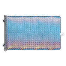 Retractable Pet Door Barrier - Extendable Pet Fence without Holes with Cat Net | Adjustable Door Divider for Medium Apartment