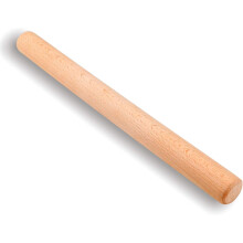 Klassischer Teigroller aus Holz, Massivholz-Teigroller für Fondant, Brot, Pizza, Kekse, langlebig und vielseitig, Material: Buchenholz, glatte