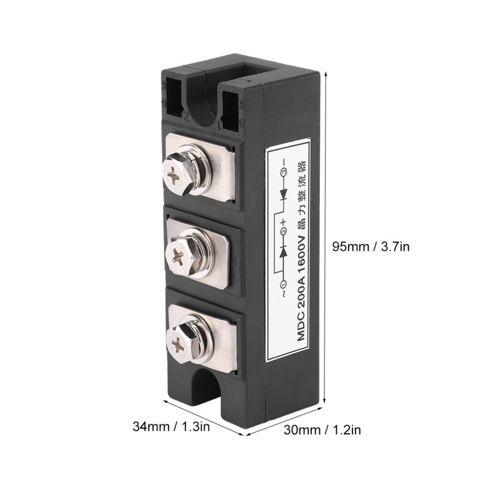 Mdc 200A 1600V Rectifier Bridge Module Inverter Diode With Robust Construction 4251362469912
