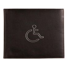 (Black) Mala Leather Odyssey Genuine Leather Disabled Blue Badge Holder Wallet