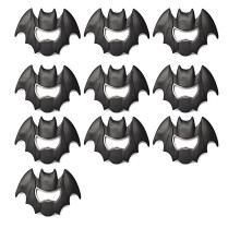 Batman-knapmagnet, ikonisk flaskeåbner med flagermusdesign til festgaveidé og god gave, ølåbner i rustfrit stål med cool sort flagermus køleskab