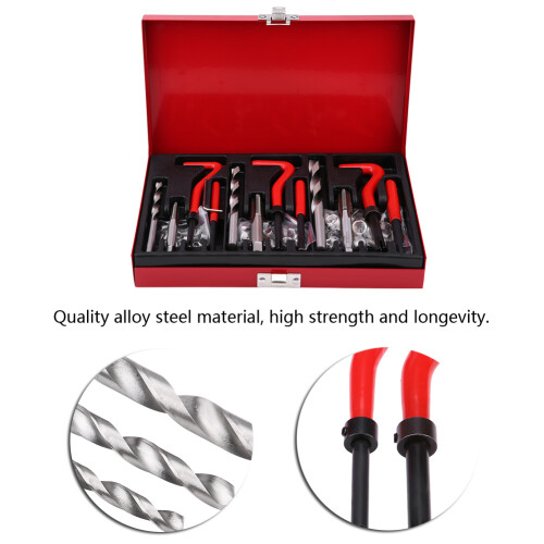88PCS Thread Repair Tool Kit M6-M10 with Inserts & Tools in Case 2