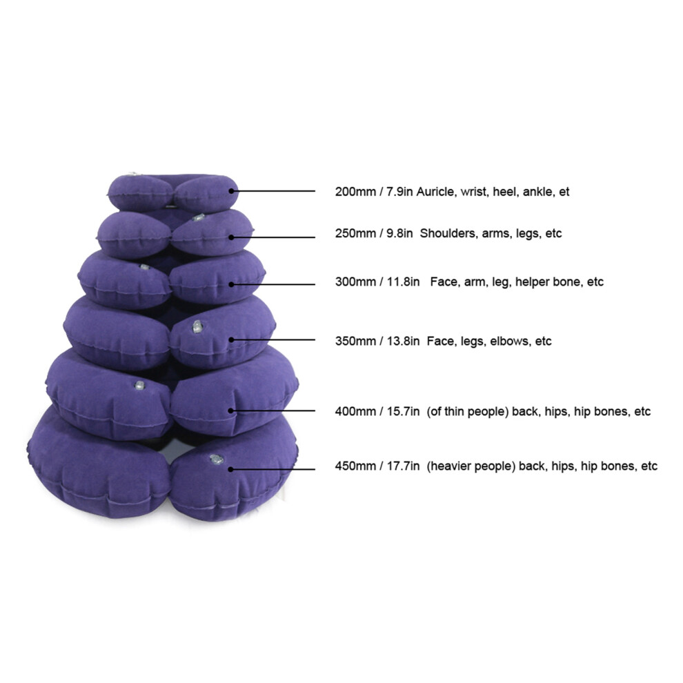 Portable PVC Inflatable Cushion Seat Pad with Inflator Ergonomic Design