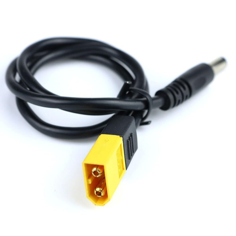 For Xt60 Male Connector To Male Dc5525 Power Cable Adapter, High- Silicone With Gold-Plated Contacts, 500Mm Length Compatible With Ts100/Ts101 9339159300442