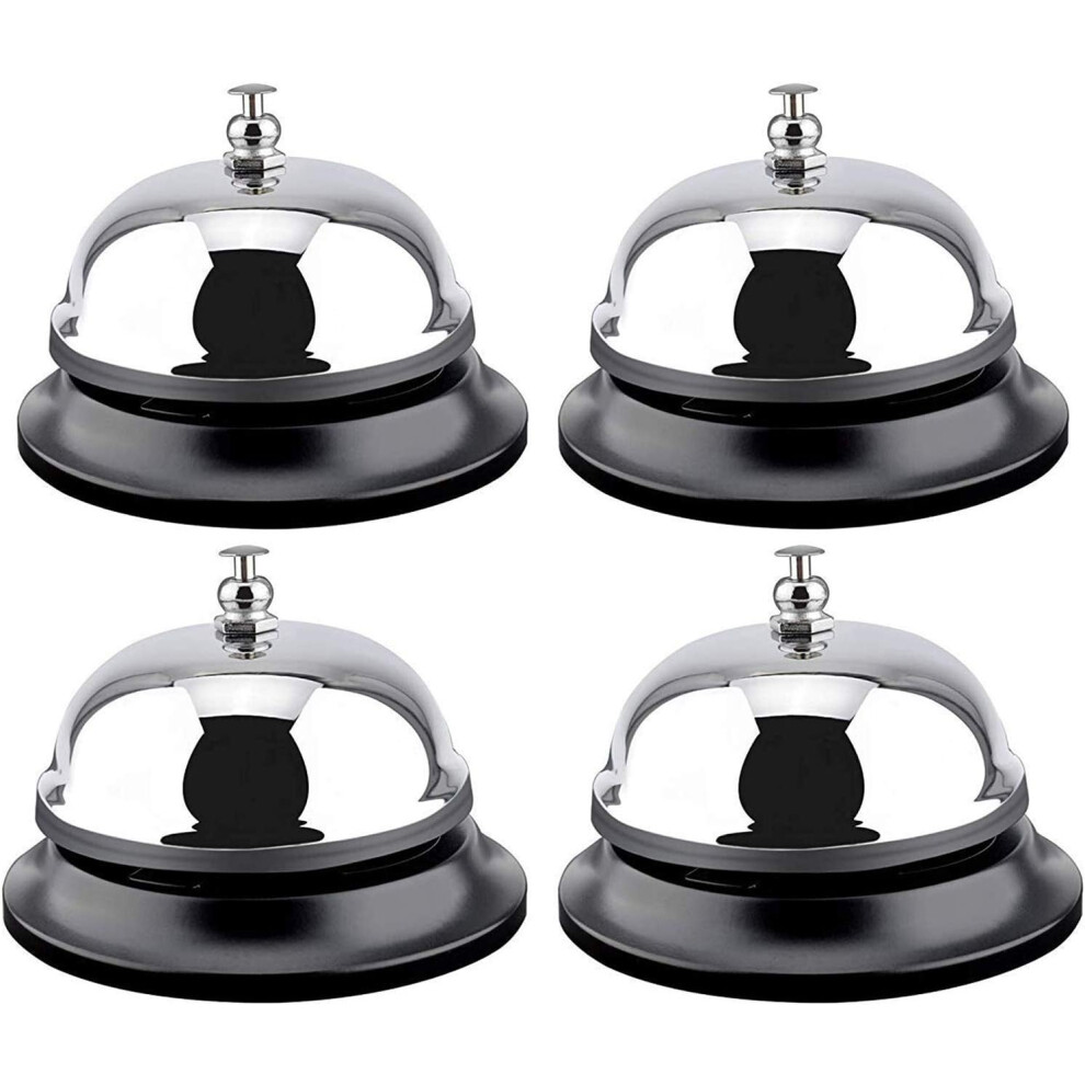 Stainless Steel Call Bell With Anti-Rust Construction, Portable Design Service Bell With Smooth Surface And Clear Sound For Attention In Hotels, Schoo 9318128836656