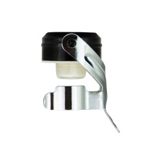 Tapón para botella de vino espumoso con junta de silicona más larga, cierre hermético, tapón sellador de acero inoxidable para champán, se