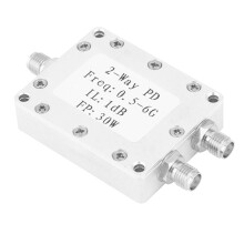 2-Way RF Power Divider 0.5-6GHz 30W Signal Splitter Durable Metal Construction