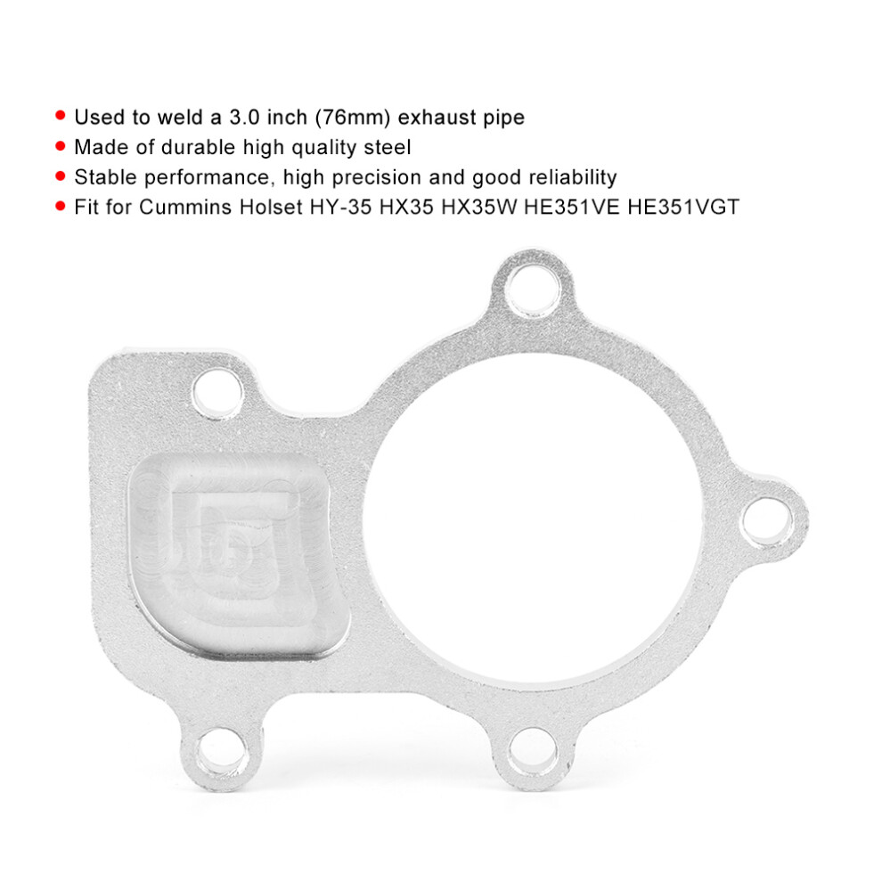 3.0In Turbo Flange For Cummins Hy-35 Hx35 Hx35w He351ve He351vgt 8271362474422